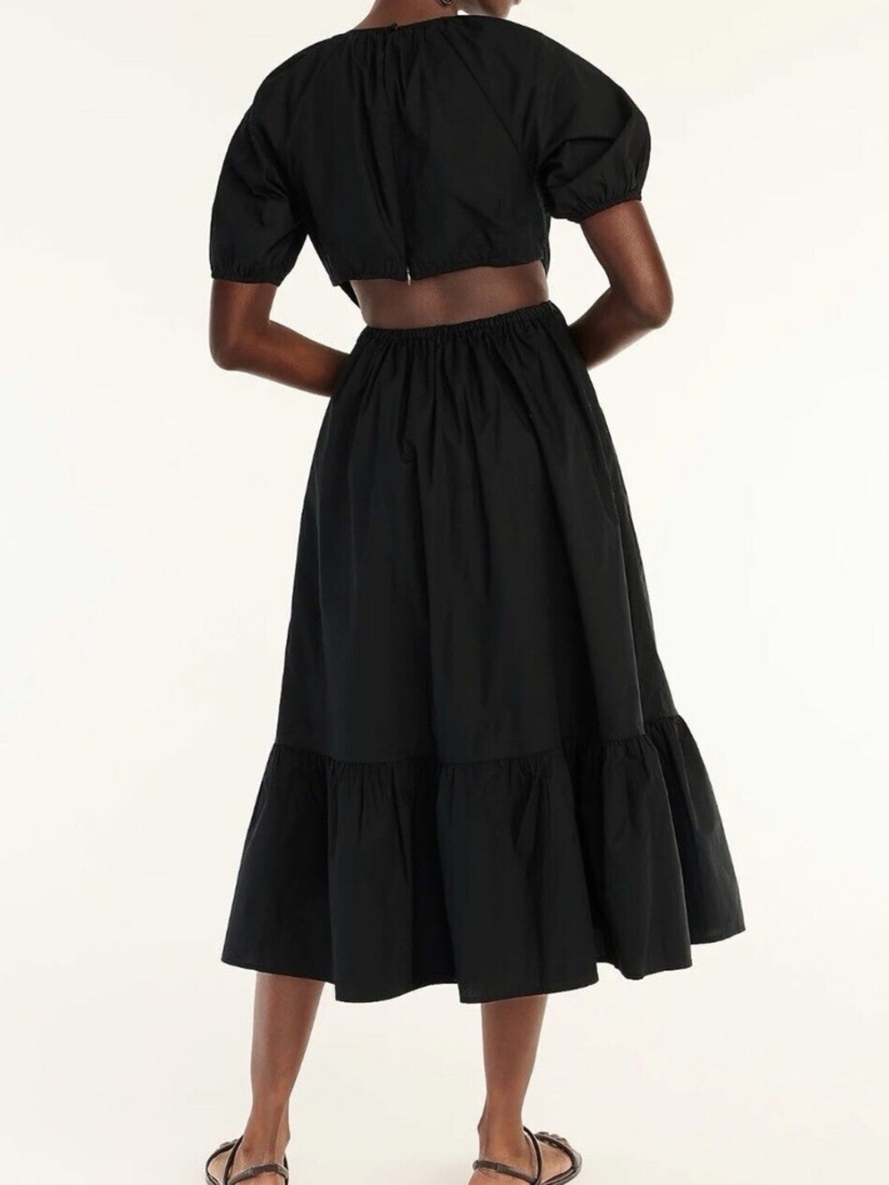 J.Crew cut out poplin dress